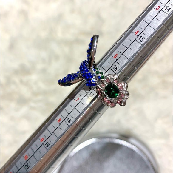 Hummingbird Ring Sterling Silver 925 - Picture 14 of 15